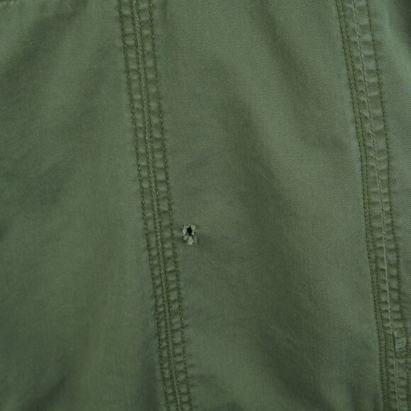 Abercrombie & Fitch Small Parka Fur Lined Y2K Vintage Military Green Distressed - Picture 15 of 16